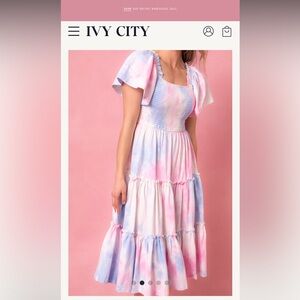 Ivy City Co Cotton Candy Dress - Like New 🩵💓